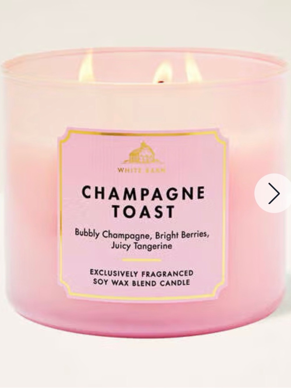 White Barn Pink Champagne Toast Triple-Wick Candle